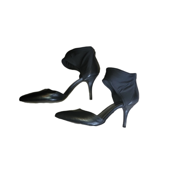 Jessica simpson black ankle wrap heels size 9.5 - Picture 7 of 8